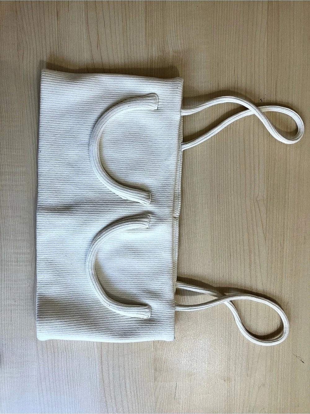 Orseund Iris Tube Tank Ribbed Crop Top White Small